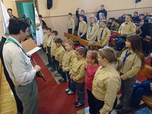 Kiscserkészek ígérettétele